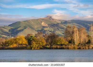 Scenic View Of Mission Peak, Fremont Central Park. 