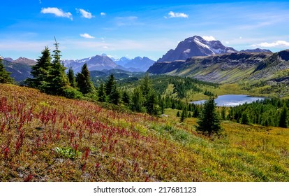 Scenic View Of Mountains In Banff National Park Near Egypt Lake, Alberta, Canada