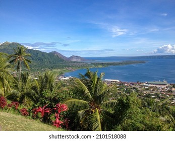 Scenic View Of Mt Tavurvur 