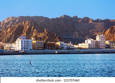 Scenic View Of Muttrah Bay In Muscat, Oman