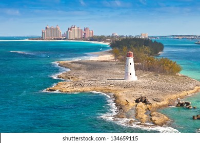 Scenic View Of Nassau, Bahamas - The Cruise Port And Paradise Island