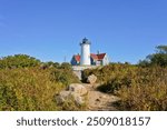 Scenic view of Nobska Lighthouse Falmouth MA USA