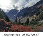 Scenic View at North Cascades National Park, WA (Cascade Pass and Sahale Arm Trail)