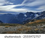 Scenic View at North Cascades National Park, WA (Cascade Pass and Sahale Arm Trail)