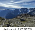 Scenic View at North Cascades National Park, WA (Cascade Pass and Sahale Arm Trail)