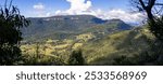 A scenic view from Numinbah Lookout on Daves Creek Circuit in Lamington National Park, Queensland, Australia