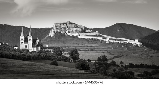 Scenic view on Spis Castle, UNESCO heritage in Slovakia