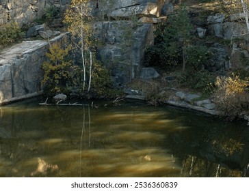 Scenic view of quarry lake landscape. - Powered by Shutterstock