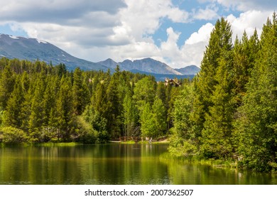 Scenic View Of Sawmill Reservoir Near Breckenridge, Colorado