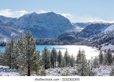 Scenic view of Sierra Nevada Mountain.Late autumn  landscape. California,USA. - Shutterstock ID 2232302305