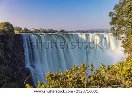 Scenic view of Victoria Falls in Matabeleland North Province, Zimbabwe