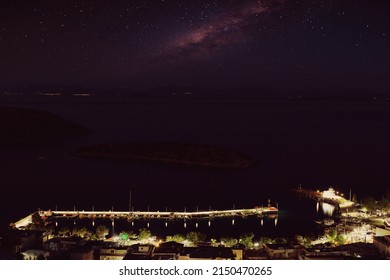 Scenic Viewpoint Of Night Sky 