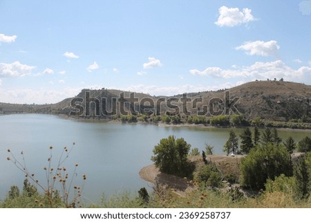 Scenic views from Guernsey State park in Wyoming