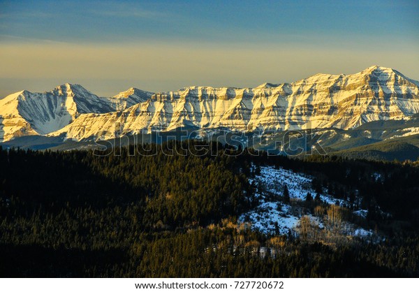 Scenic Winter Landscape Mountains Canada Stock Photo Edit Now 727720672