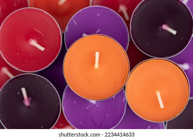 Scented Tea lights (tealight) - Silk Velvet Roses - the colorful tealight heater - small candle - Powered by Shutterstock