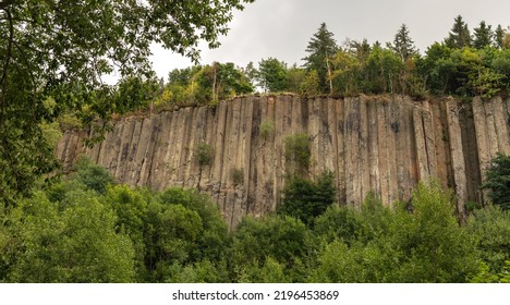 Scheibenberg Basalt Column In The Erzgebirge, Saxony, Germany