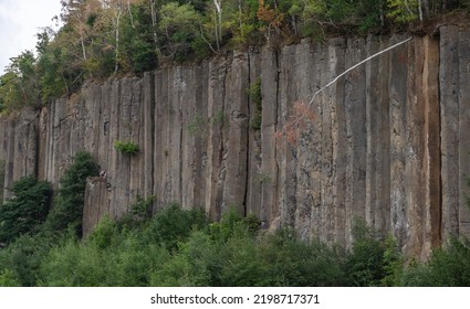 Scheibenberg Basalt Column In The Erzgebirge, Saxony, Germany