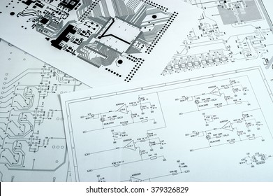 Schematic Diagram Closeup Photo