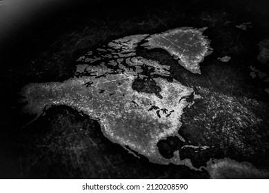Schematic map of the world