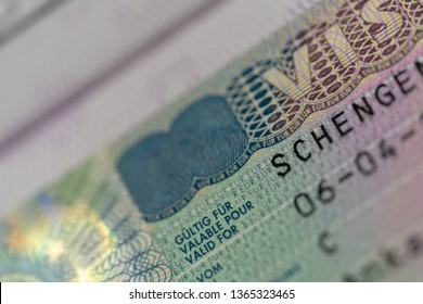 Schengen Visa Eu Country Multiple Entry Stock Photo 1365323465 ...