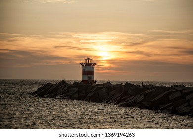 Scheveningen , Netherland, sea , lighthouse