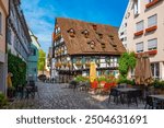 Schiefes Haus in German town Ulm.