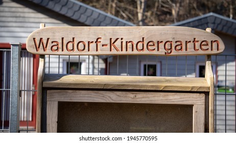 SCHLEIDEN, EIFEL, GERMANY 03th, Mar 2021. A close up of a german waldorf school.