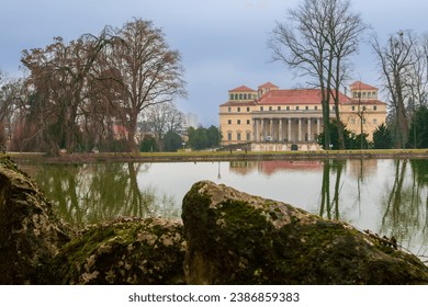 Schloss Esterházy AUSTRIA - February 16, 2017: Schloss Esterházy  is a palace in Eisenstadt, Austria, the capital of the Burgenland state. It was constructed in the late 13th century,