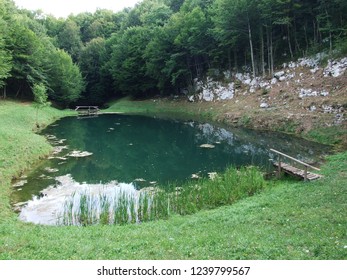 Schmit's Lake Or Green Lake Near Ogulin