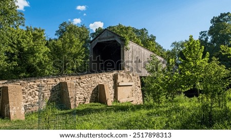 Schofield Ford, also known as Twining Ford Covered Bridge is located in in Tyler State Park in Newton, Pennsylvania. This 1873 bridge was once privately owned and part of the 2,000 acre Tyler Estate.