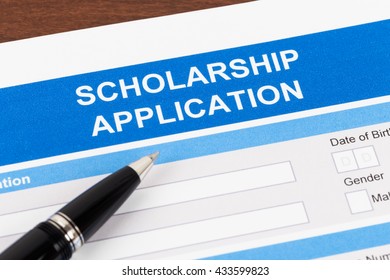 Scholarship Application Form With Pen