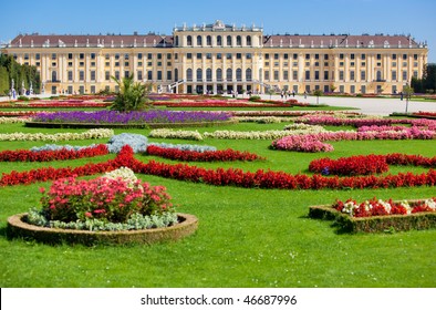 Schonbrunn Palace In Vienna Austria.