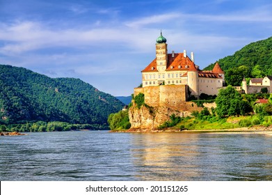 Schonbuehel castle, Danube river, Austria