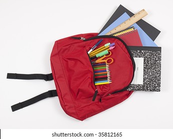 School Backpack With Back-to-school Supplies