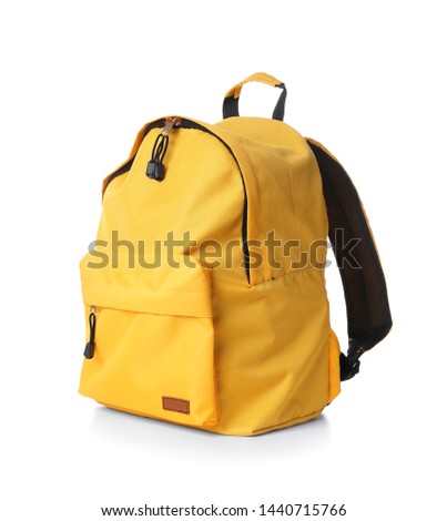School backpack on white background Foto stock © 