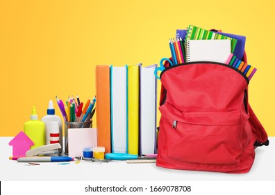 Back School Vector Illustration School Bag Stock Vector (Royalty Free ...