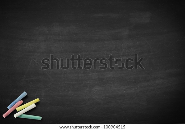 chalkboard with chalk
