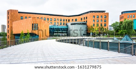 School building. Exterior view of school.