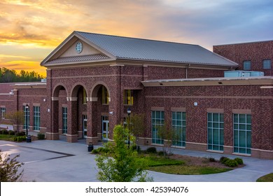 School building - North America historic brick school architecture - Shutterstock ID 425394076
