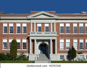 Schulgebäude - historische Ziegelsteinarchitektur in Nordamerika