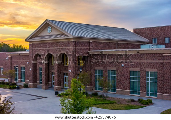 School building - North America historic\
brick school\
architecture