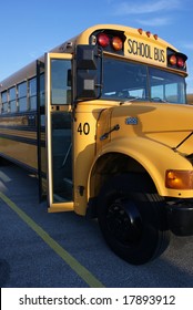 School Bus With Open Door