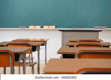 Schulklasse mit Tafel