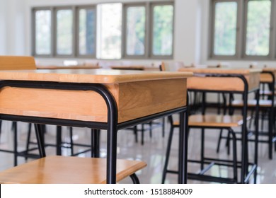 Lecture Room School Empty Classroom Desks Stock Photo 776289724 ...