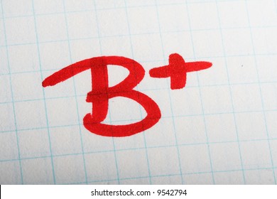 Grade Result B Plus Hand Drawn Stock Vector (Royalty Free) 1131474407