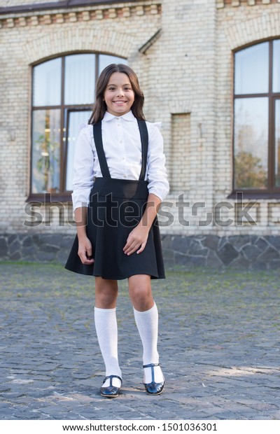 School Fashion Girl Wear Fashionable Outfit Stock Photo (Edit Now ...