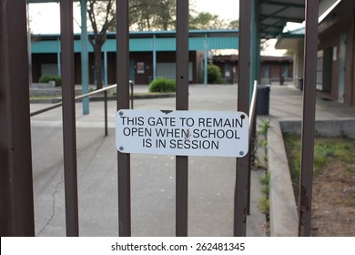 School Gate Sign