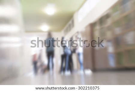 School Hallway-blurred