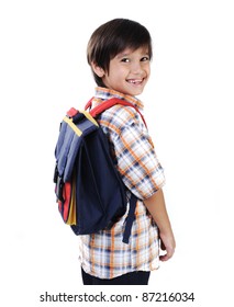 School Kid Isolated Smiling