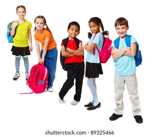 School Kids Group, Over White